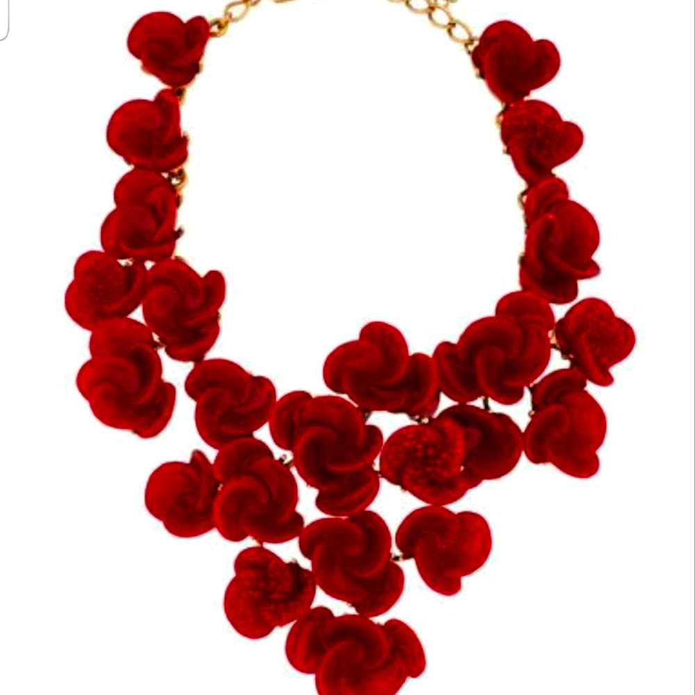Oscar de la Renta Vintage Resin & Crystal Necklace